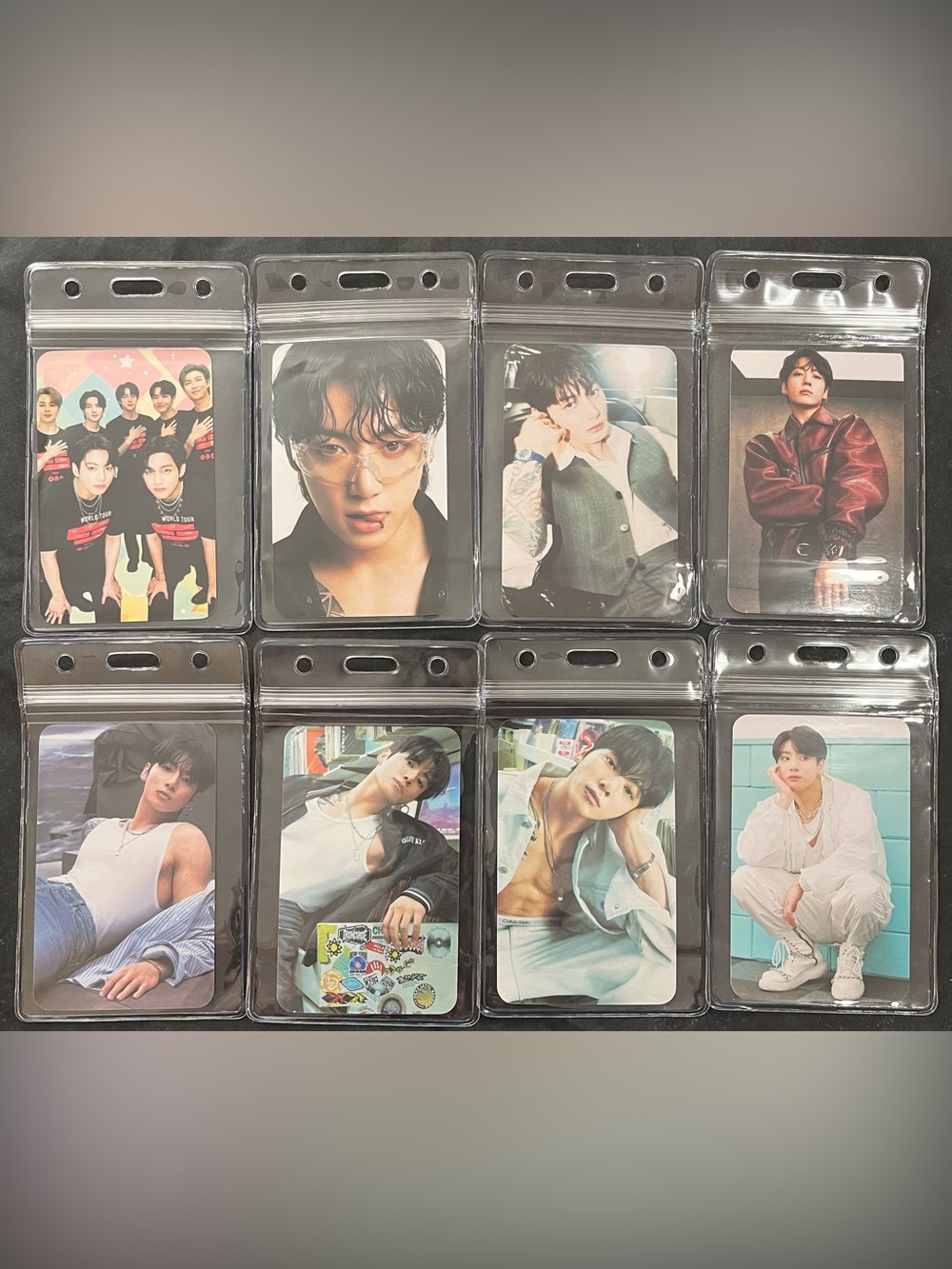 8 K-Pop Photo Card Set featuring JK